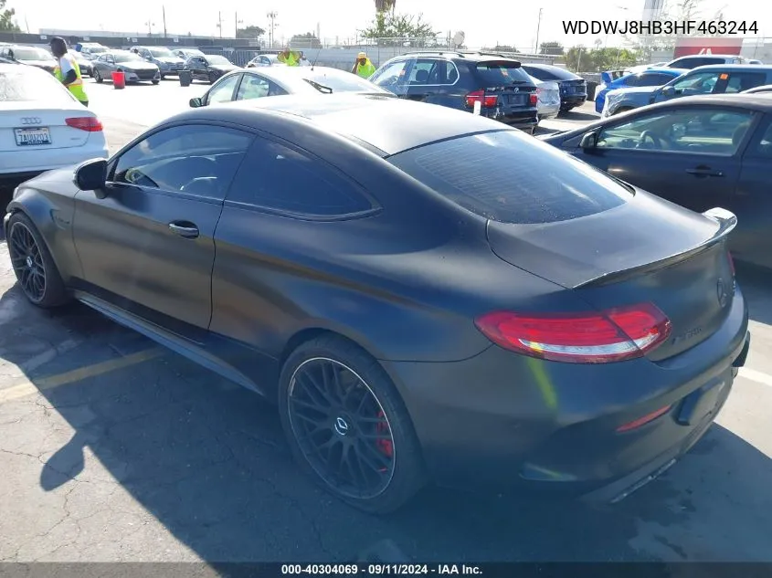 2017 Mercedes-Benz Amg C 63 S VIN: WDDWJ8HB3HF463244 Lot: 40304069