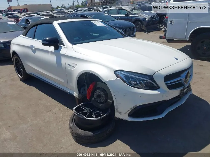 2017 Mercedes-Benz Amg C 63 63 Amg-S VIN: WDDWK8HB8HF481672 Lot: 40321411