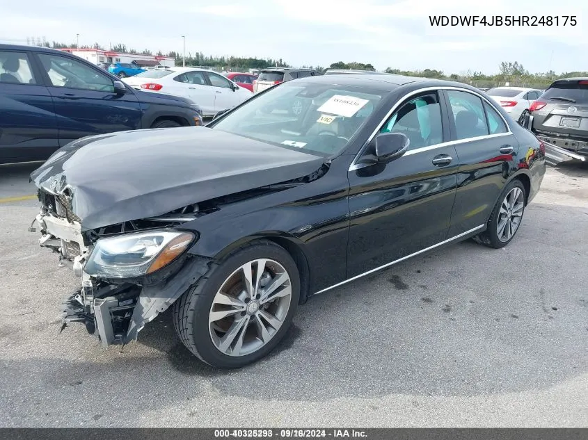 WDDWF4JB5HR248175 2017 Mercedes-Benz C 300 Luxury/Sport