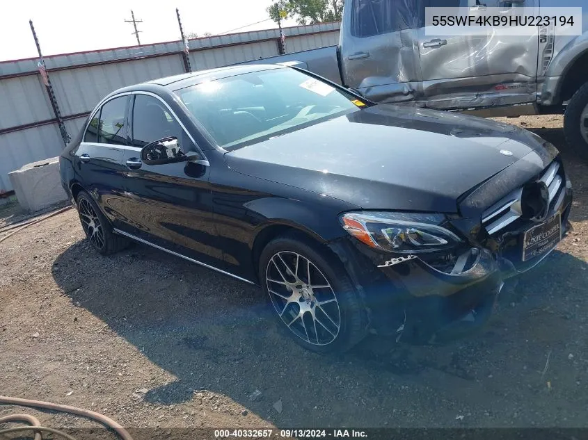 2017 Mercedes-Benz C 300 4Matic VIN: 55SWF4KB9HU223194 Lot: 40332657