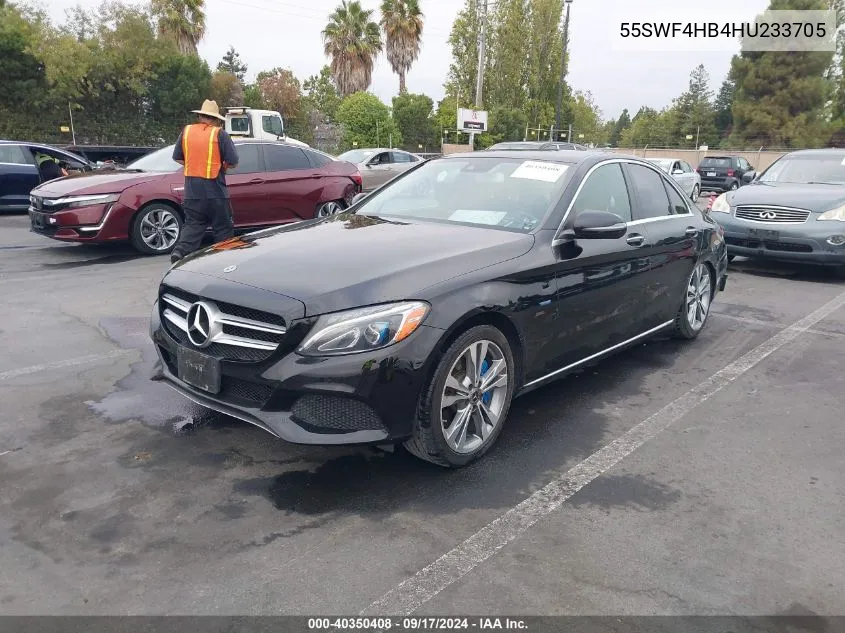 2017 Mercedes-Benz C 350E Luxury VIN: 55SWF4HB4HU233705 Lot: 40350408