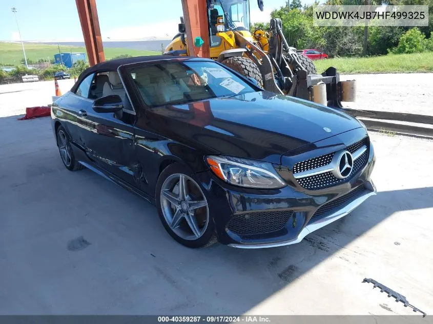 2017 Mercedes-Benz C 300 VIN: WDDWK4JB7HF499325 Lot: 40359287