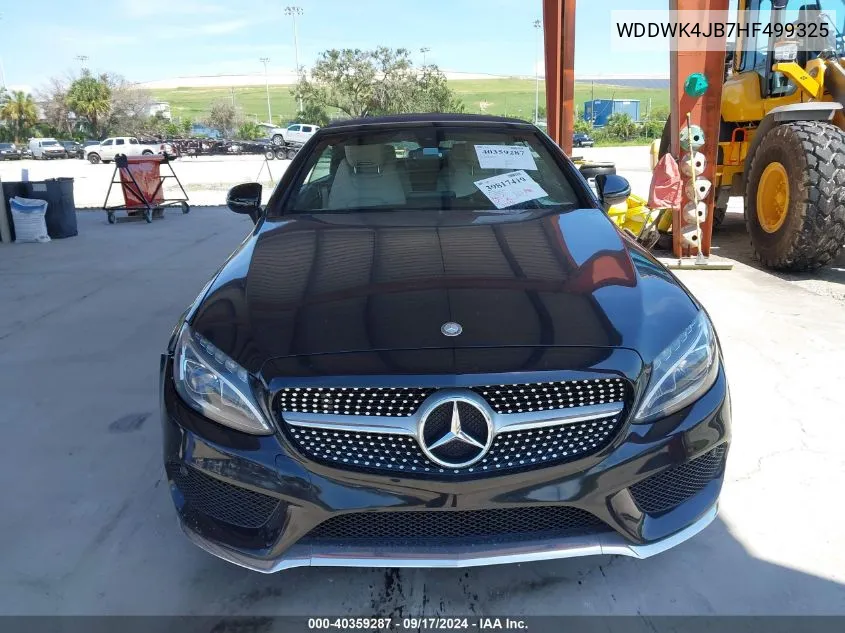 2017 Mercedes-Benz C 300 VIN: WDDWK4JB7HF499325 Lot: 40359287