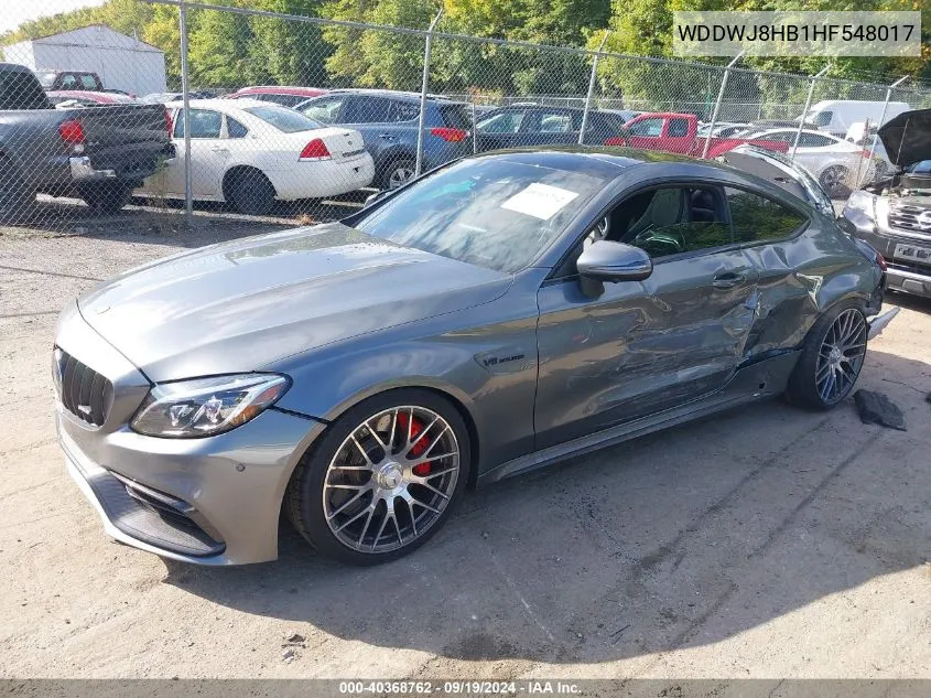 2017 Mercedes-Benz Amg C 63 S VIN: WDDWJ8HB1HF548017 Lot: 40368762