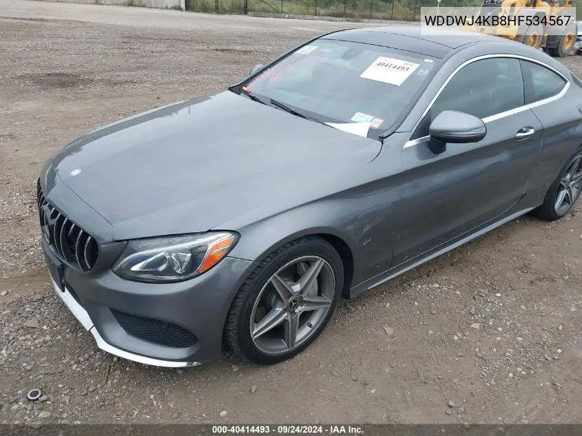 2017 Mercedes-Benz C 300 4Matic VIN: WDDWJ4KB8HF534567 Lot: 40414493