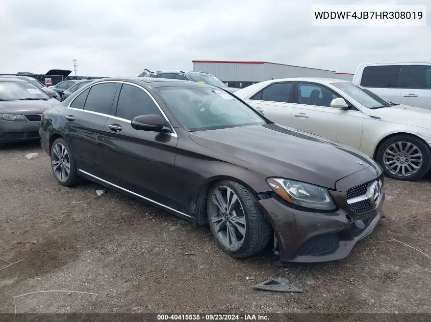 2017 Mercedes-Benz C 300 Luxury/Sport VIN: WDDWF4JB7HR308019 Lot: 40415535