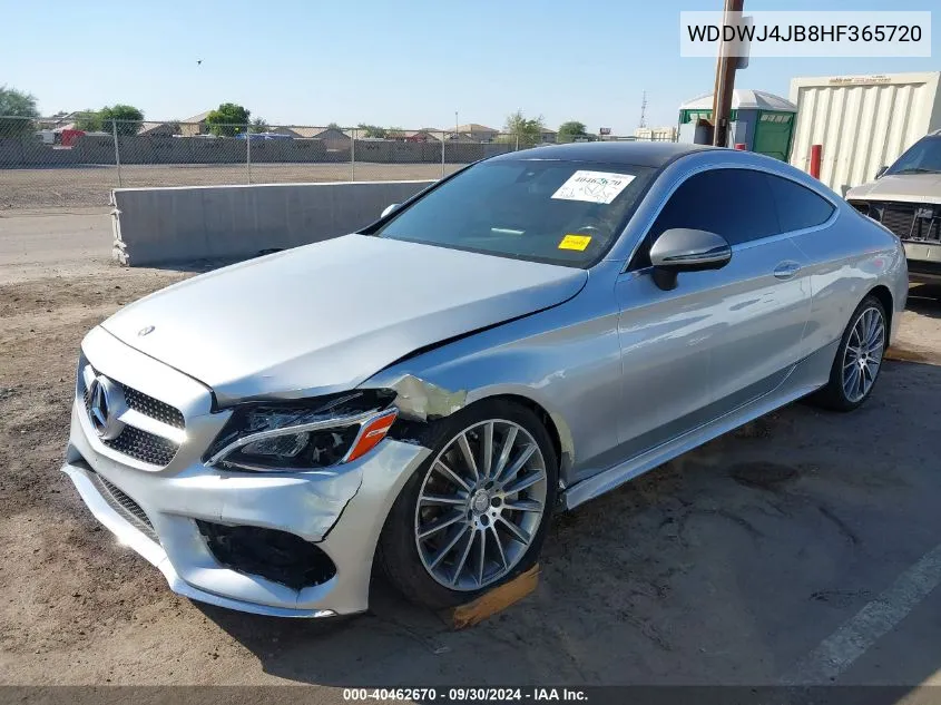 2017 Mercedes-Benz C 300 VIN: WDDWJ4JB8HF365720 Lot: 40462670