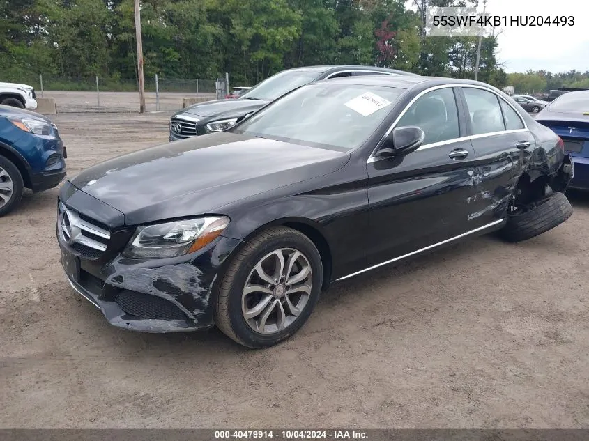 2017 Mercedes-Benz C 300 4Matic/Luxury 4Matic/Sport 4Matic VIN: 55SWF4KB1HU204493 Lot: 40479914