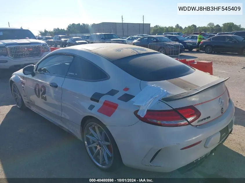 2017 Mercedes-Benz Amg C 63 S VIN: WDDWJ8HB3HF545409 Lot: 40480598