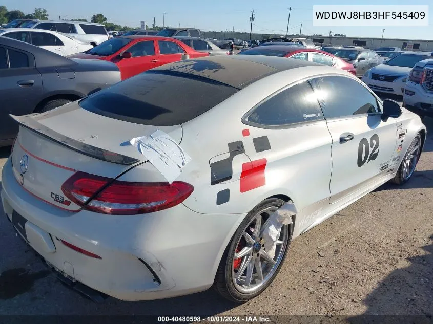 2017 Mercedes-Benz Amg C 63 S VIN: WDDWJ8HB3HF545409 Lot: 40480598