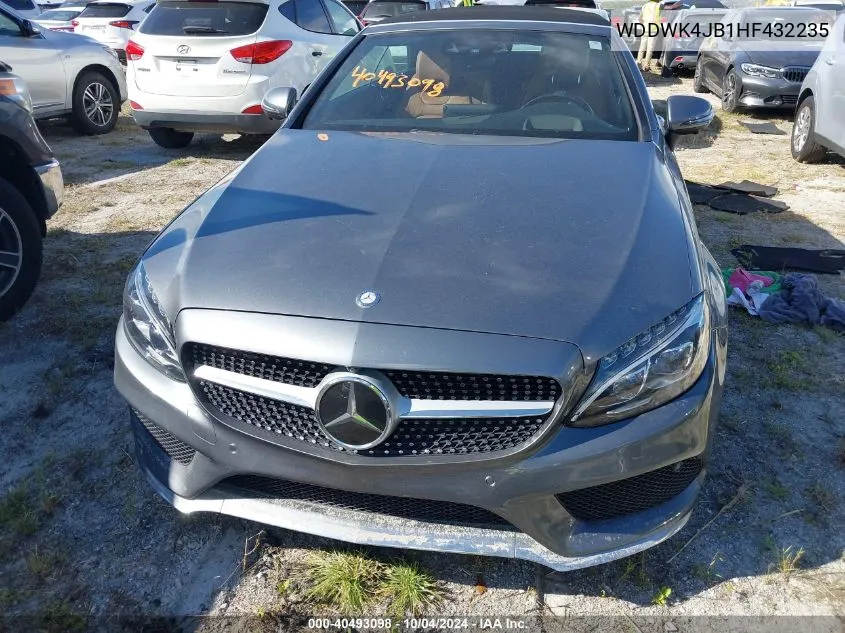 2017 Mercedes-Benz C 300 VIN: WDDWK4JB1HF432235 Lot: 40493098