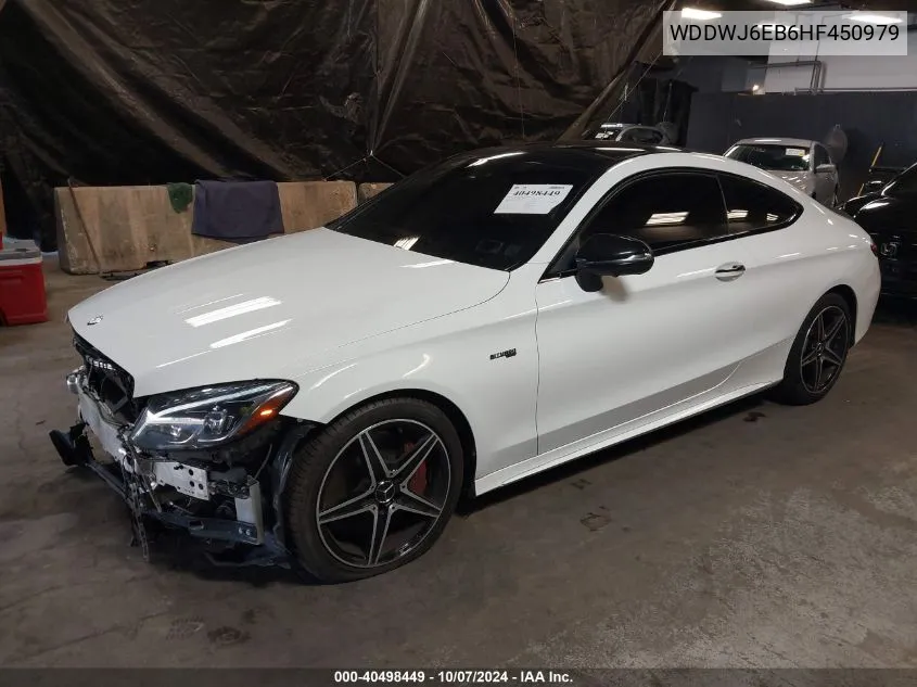 2017 Mercedes-Benz Amg C 43 4Matic VIN: WDDWJ6EB6HF450979 Lot: 40498449