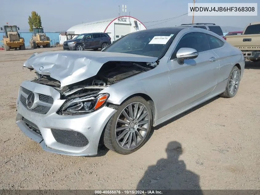 2017 Mercedes-Benz C 300 VIN: WDDWJ4JB6HF368308 Lot: 40555076