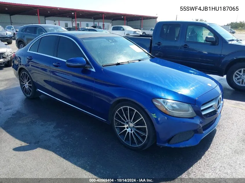 2017 Mercedes-Benz C 300 Luxury/Sport VIN: 55SWF4JB1HU187065 Lot: 40569404