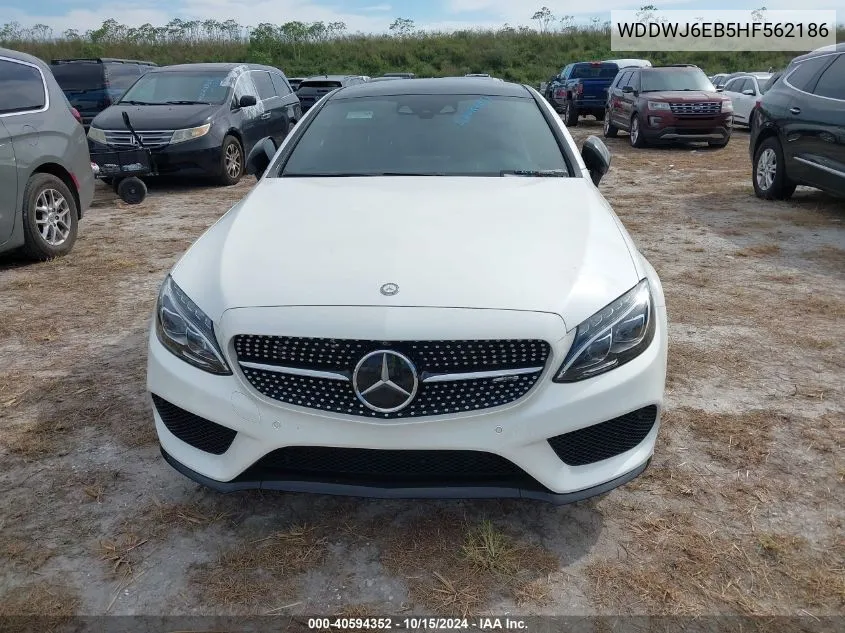 2017 Mercedes-Benz Amg C 43 4Matic VIN: WDDWJ6EB5HF562186 Lot: 40594352