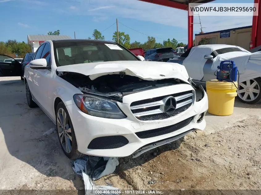 2017 Mercedes-Benz C 300 Luxury/Sport VIN: WDDWF4JB3HR295690 Lot: 40618566