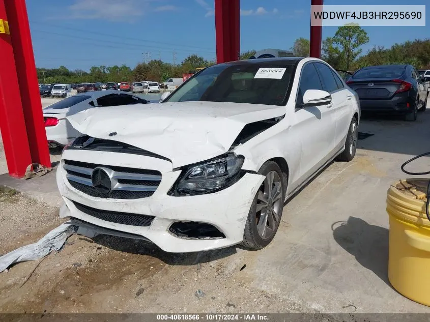 2017 Mercedes-Benz C 300 Luxury/Sport VIN: WDDWF4JB3HR295690 Lot: 40618566