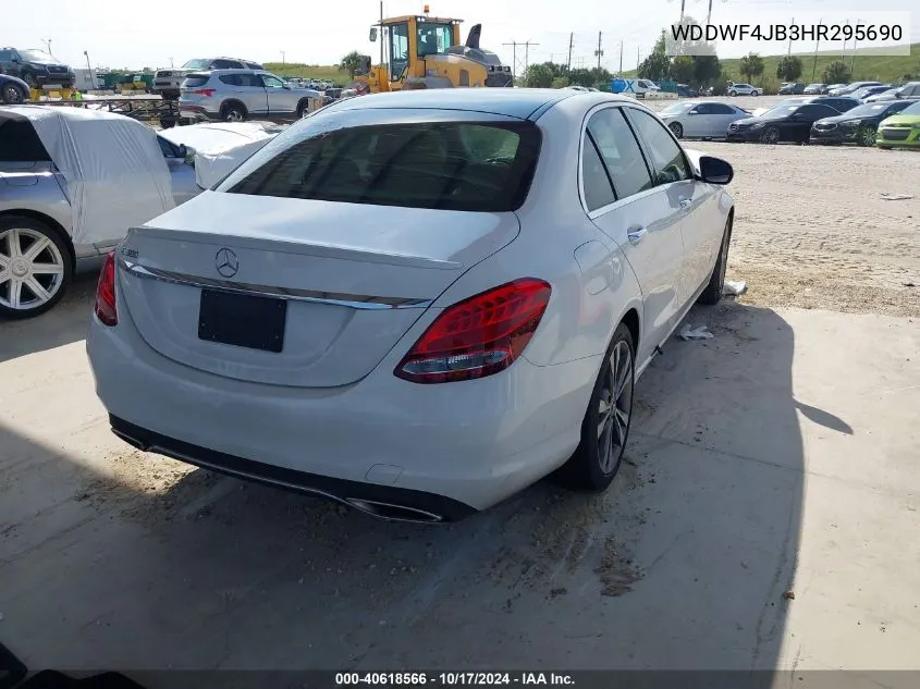 2017 Mercedes-Benz C 300 Luxury/Sport VIN: WDDWF4JB3HR295690 Lot: 40618566