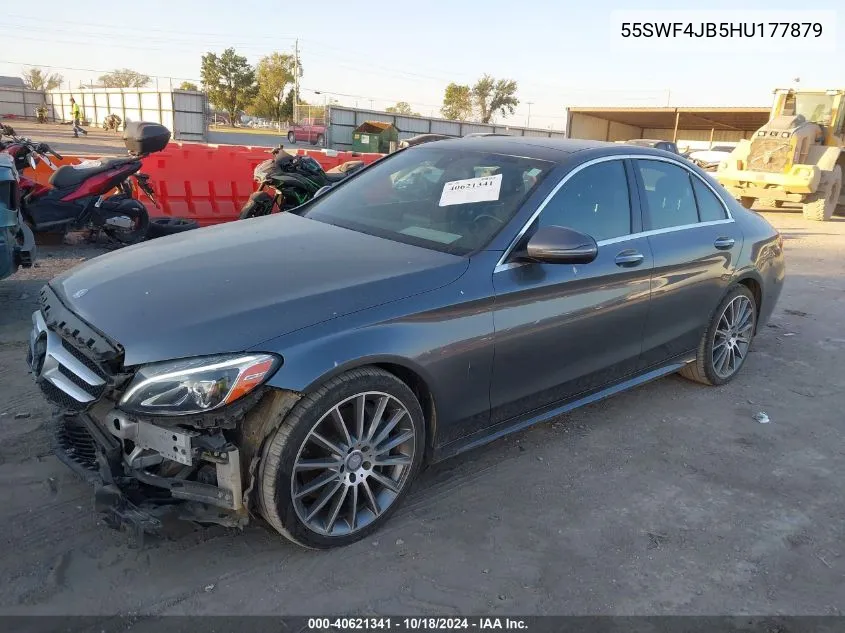 2017 Mercedes-Benz C 300 Luxury/Sport VIN: 55SWF4JB5HU177879 Lot: 40621341