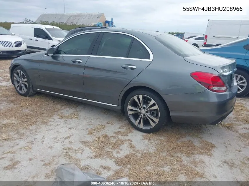 2017 Mercedes-Benz C 300 Luxury/Sport VIN: 55SWF4JB3HU208966 Lot: 40636248