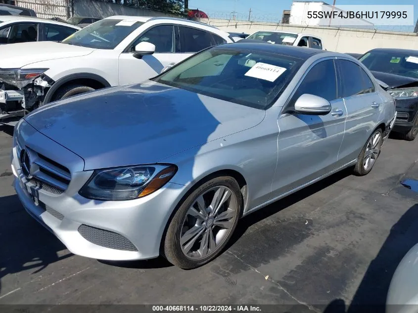 2017 Mercedes-Benz C 300 Luxury/Sport VIN: 55SWF4JB6HU179995 Lot: 40668114