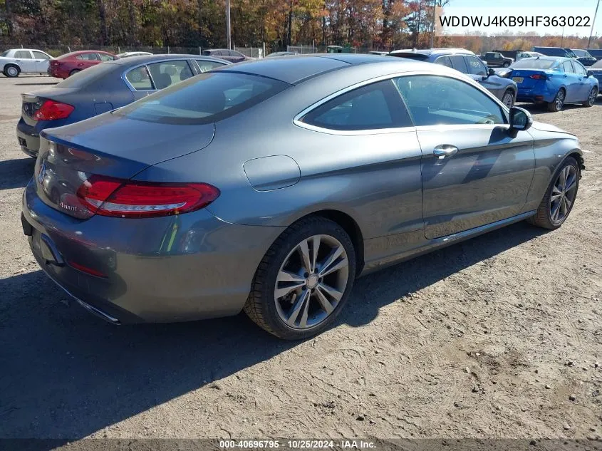 2017 Mercedes-Benz C 300 4Matic VIN: WDDWJ4KB9HF363022 Lot: 40696795