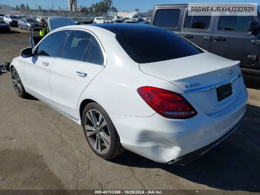 2017 Mercedes-Benz C 300 Luxury/Sport VIN: 55SWF4JBXHU232939 Lot: 40703369