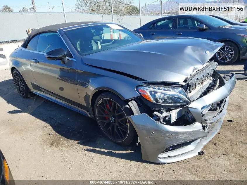 2017 Mercedes-Benz Amg C 63 S VIN: WDDWK8HBXHF511156 Lot: 40744805