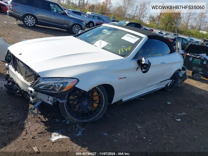 2017 Mercedes-Benz Amg C 63 S VIN: WDDWK8HB7HF535060 Lot: 40790627