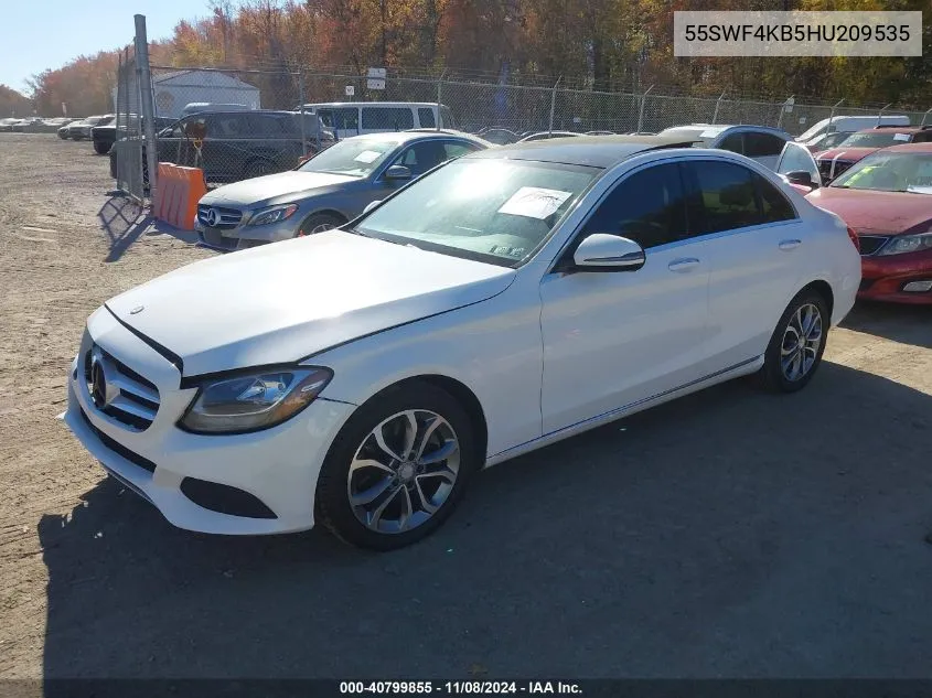 2017 Mercedes-Benz C 300 4Matic/Luxury 4Matic/Sport 4Matic VIN: 55SWF4KB5HU209535 Lot: 40799855