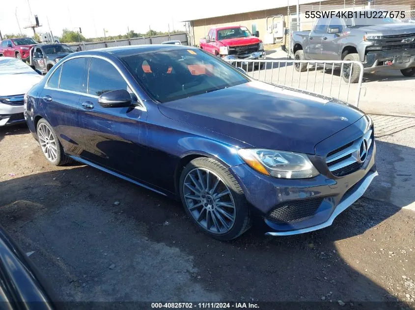 2017 Mercedes-Benz C 300 4Matic/Luxury 4Matic/Sport 4Matic VIN: 55SWF4KB1HU227675 Lot: 40825702