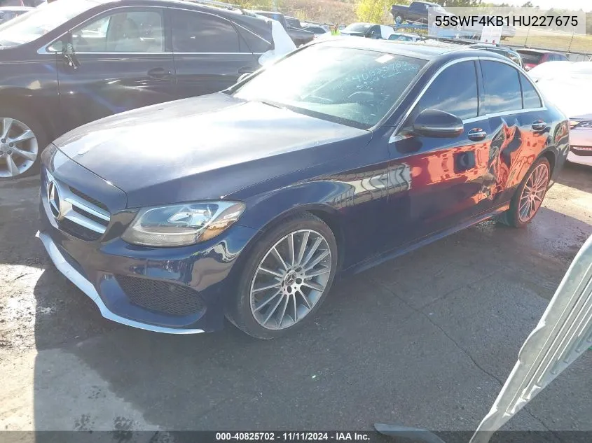 2017 Mercedes-Benz C 300 4Matic/Luxury 4Matic/Sport 4Matic VIN: 55SWF4KB1HU227675 Lot: 40825702