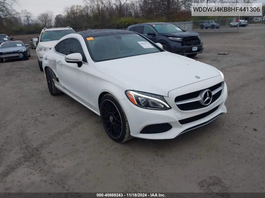 2017 Mercedes-Benz C 300 4Matic VIN: WDDWJ4KB8HF441306 Lot: 40869243