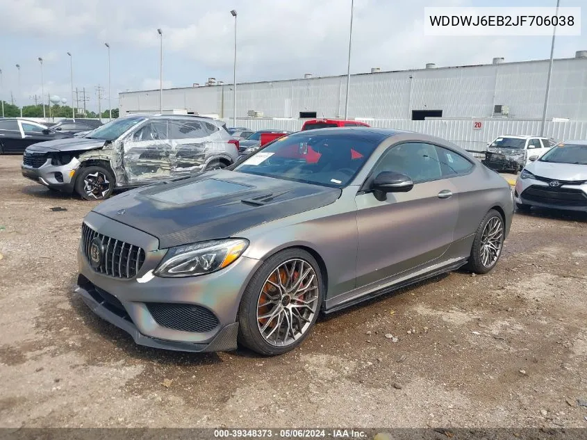 2018 Mercedes-Benz Amg C 43 4Matic VIN: WDDWJ6EB2JF706038 Lot: 39348373