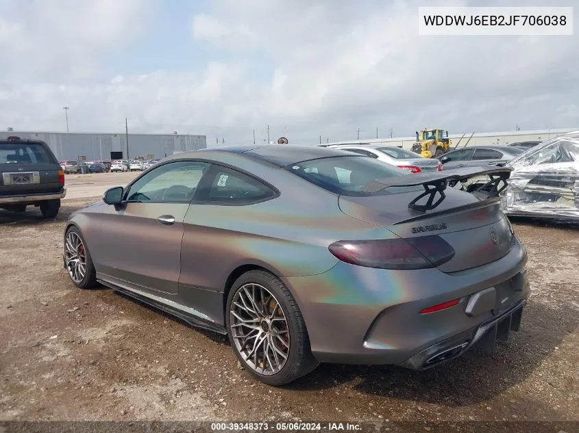 2018 Mercedes-Benz Amg C 43 4Matic VIN: WDDWJ6EB2JF706038 Lot: 39348373