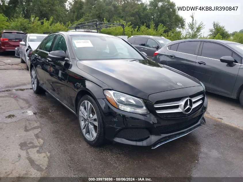 2018 Mercedes-Benz C 300 4Matic VIN: WDDWF4KB8JR390847 Lot: 39979898