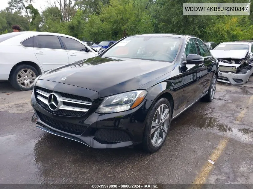 2018 Mercedes-Benz C 300 4Matic VIN: WDDWF4KB8JR390847 Lot: 39979898