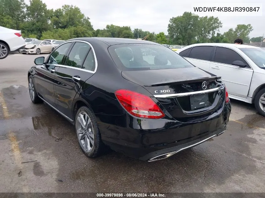 2018 Mercedes-Benz C 300 4Matic VIN: WDDWF4KB8JR390847 Lot: 39979898