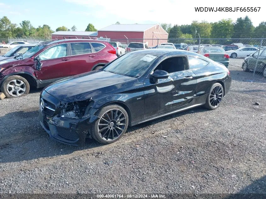 2018 Mercedes-Benz C 300 4Matic VIN: WDDWJ4KB8JF665567 Lot: 40061764