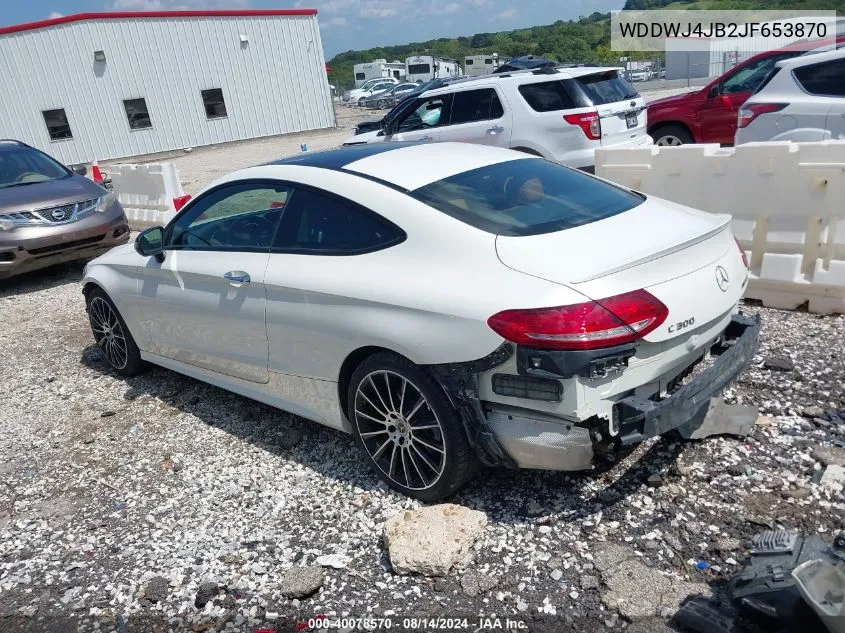 2018 Mercedes-Benz C 300 VIN: WDDWJ4JB2JF653870 Lot: 40078570