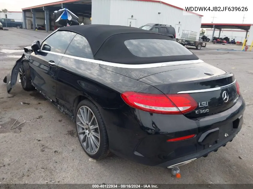 2018 Mercedes-Benz C 300 VIN: WDDWK4JB2JF639626 Lot: 40122934