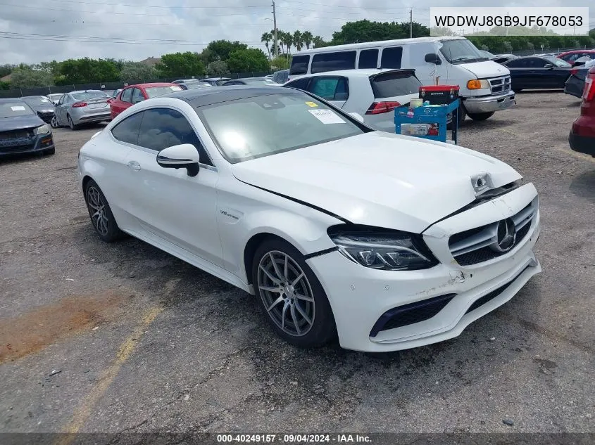 2018 Mercedes-Benz Amg C 63 VIN: WDDWJ8GB9JF678053 Lot: 40249157