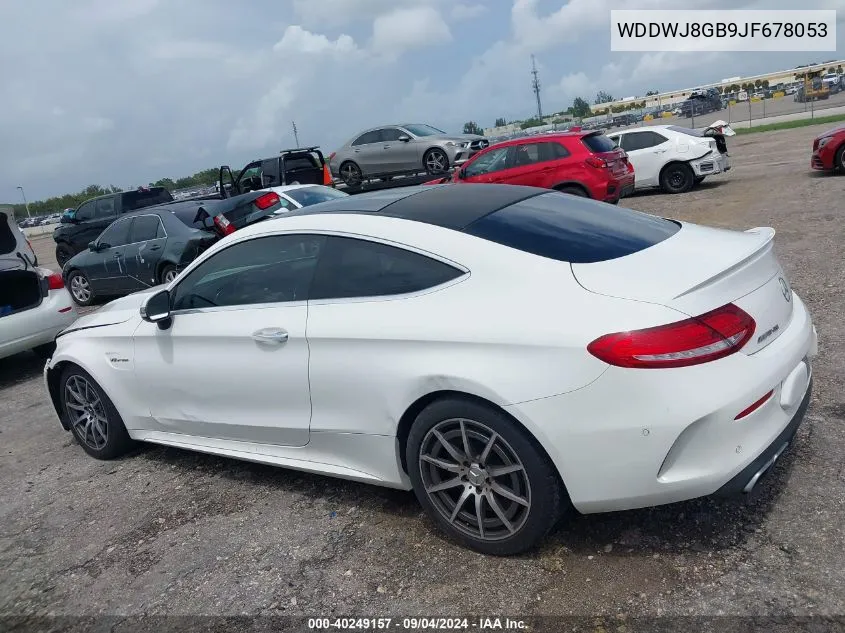 2018 Mercedes-Benz Amg C 63 VIN: WDDWJ8GB9JF678053 Lot: 40249157