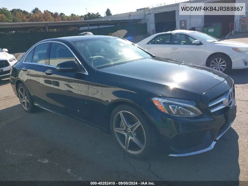 2018 Mercedes-Benz C 300 4Matic VIN: WDDWF4KB4JR388867 Lot: 40252410