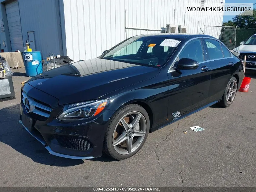 2018 Mercedes-Benz C 300 4Matic VIN: WDDWF4KB4JR388867 Lot: 40252410