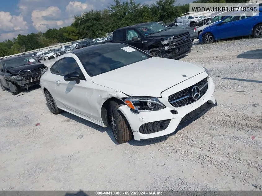 2018 Mercedes-Benz C 300 4Matic VIN: WDDWJ4KB1JF748595 Lot: 40413383