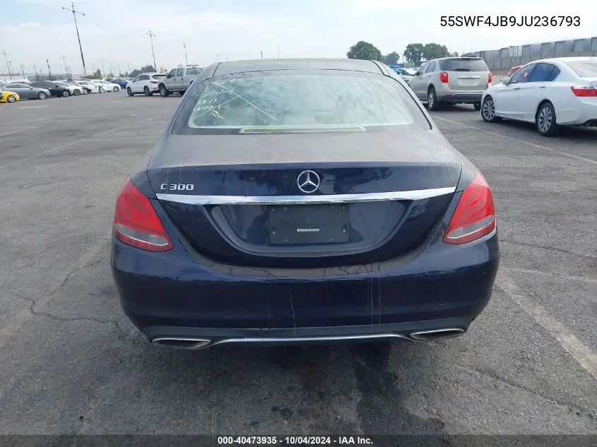 2018 Mercedes-Benz C 300 VIN: 55SWF4JB9JU236793 Lot: 40473935