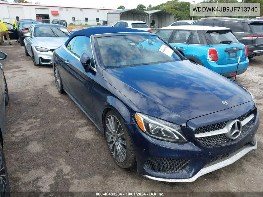 2018 Mercedes-Benz C 300 300 VIN: WDDWK4JB9JF713740 Lot: 40483284