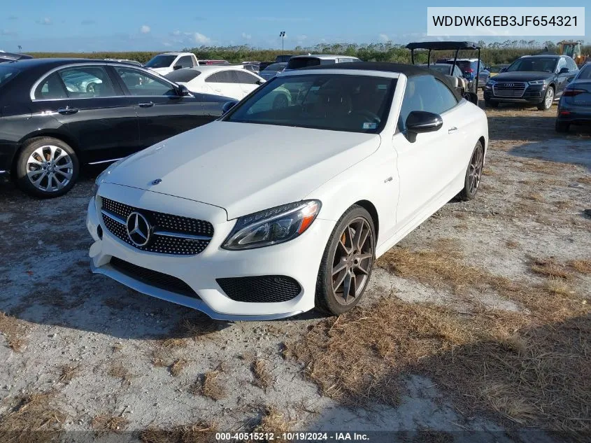 2018 Mercedes-Benz Amg C 43 4Matic VIN: WDDWK6EB3JF654321 Lot: 40515212