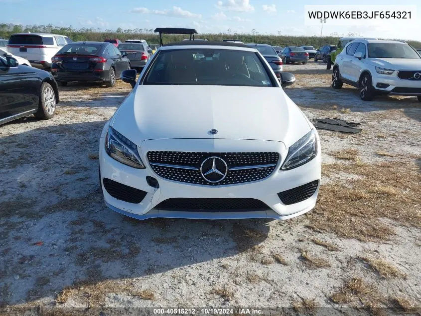 2018 Mercedes-Benz Amg C 43 4Matic VIN: WDDWK6EB3JF654321 Lot: 40515212